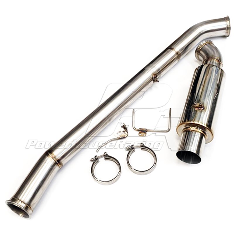 PHR 4.0" Exhaust for IS300, 4.0" Stainless, Vibrant Muffler