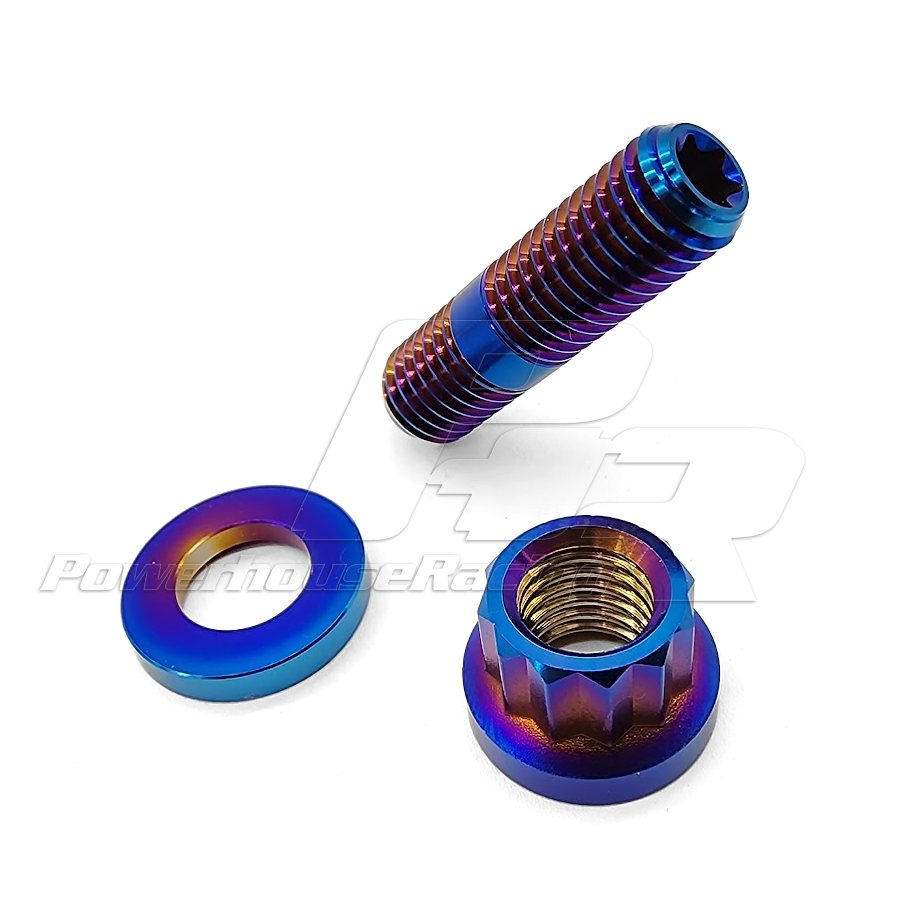 PHR Titanium Stud Kit, M10X1.5, 12pt, 37mm - Includes Stud, Nut and Washer