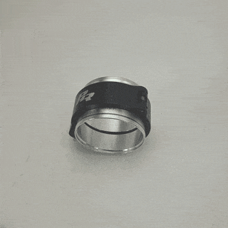 PHR Pinless Dual Seal Clamp Assembly, 2.5", Black, Aluminum Ferrules