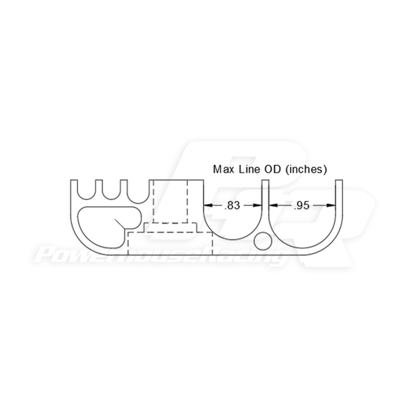 PHR Under-Car Fuel Line Hangers for 93-98 Toyota Supra
