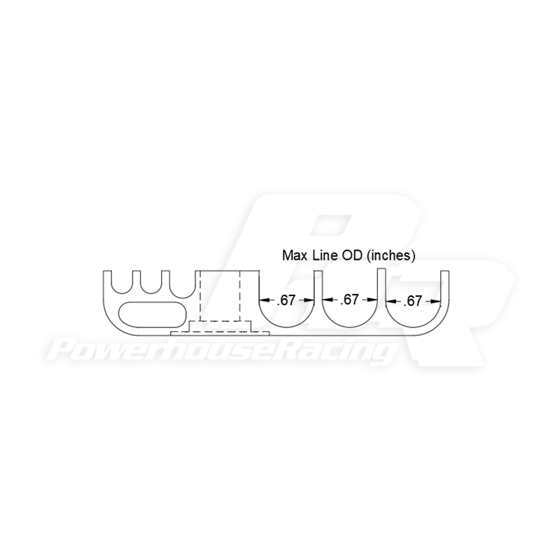 PHR Under-Car Fuel Line Hangers for 93-98 Toyota Supra
