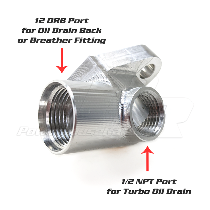 Oil Drain Flange/Breather Tank Oil Drain-Back Combo for 2JZ 