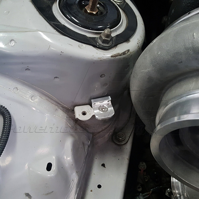 PHR Boost Solenoid Bracket (Mounts MAC, AEM, WHP to Supra strut tower) 