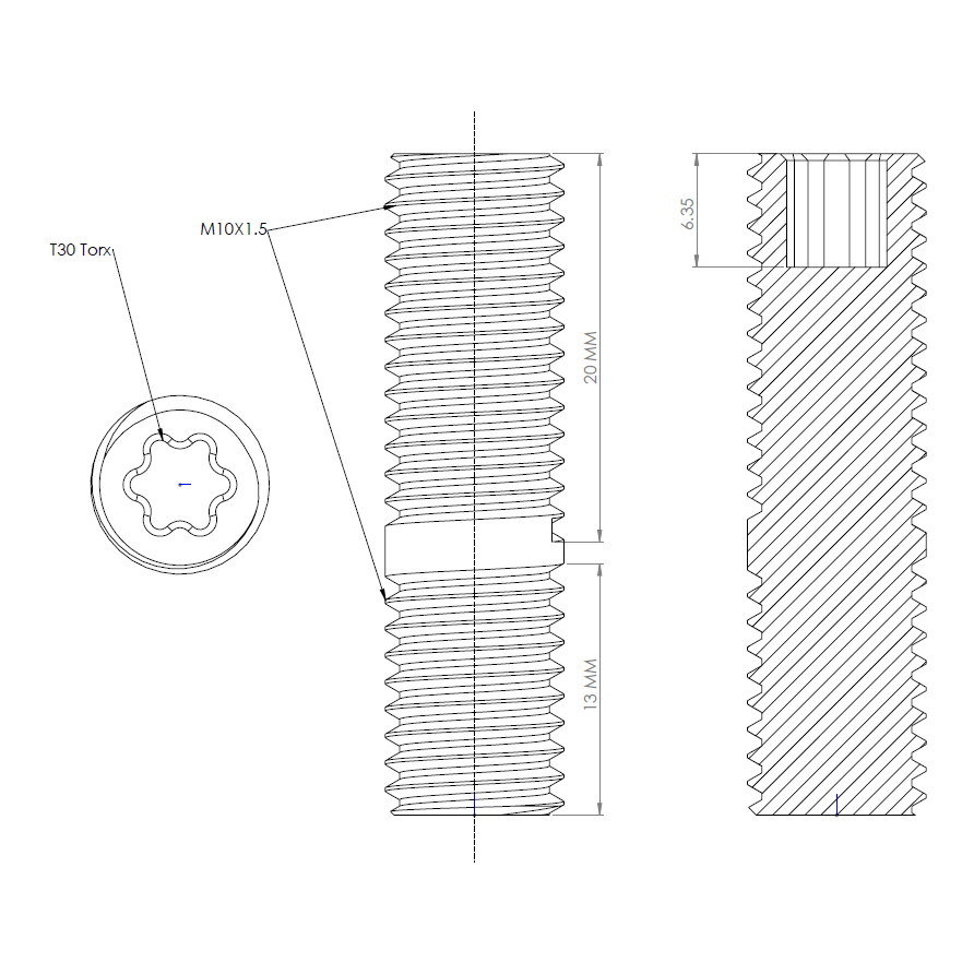 PHR Titanium Manifold to Stud and Nut Kit (Set of 4)