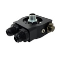 PHR Billet Thermostatic Oil Filter Sandwich Plate, 3/4-16 10AN