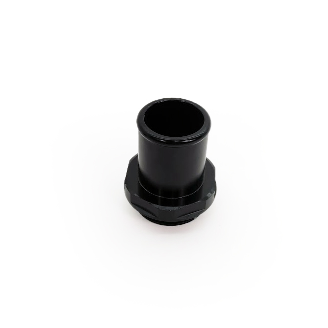 -20ORB Male to 1.375" Tube Fitting, Straight, Aluminum, Anodized Black