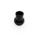 -20ORB Male to 1.375" Tube Fitting, Straight, Aluminum, Anodized Black