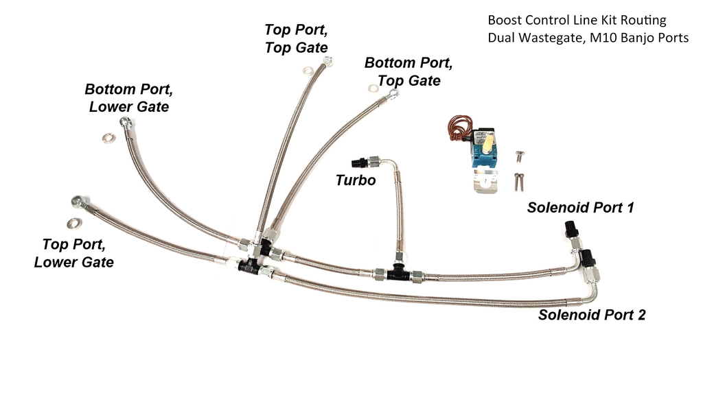 PHR Stainless Boost Control Line Kit for S-Series & V-Series Turbo Kits