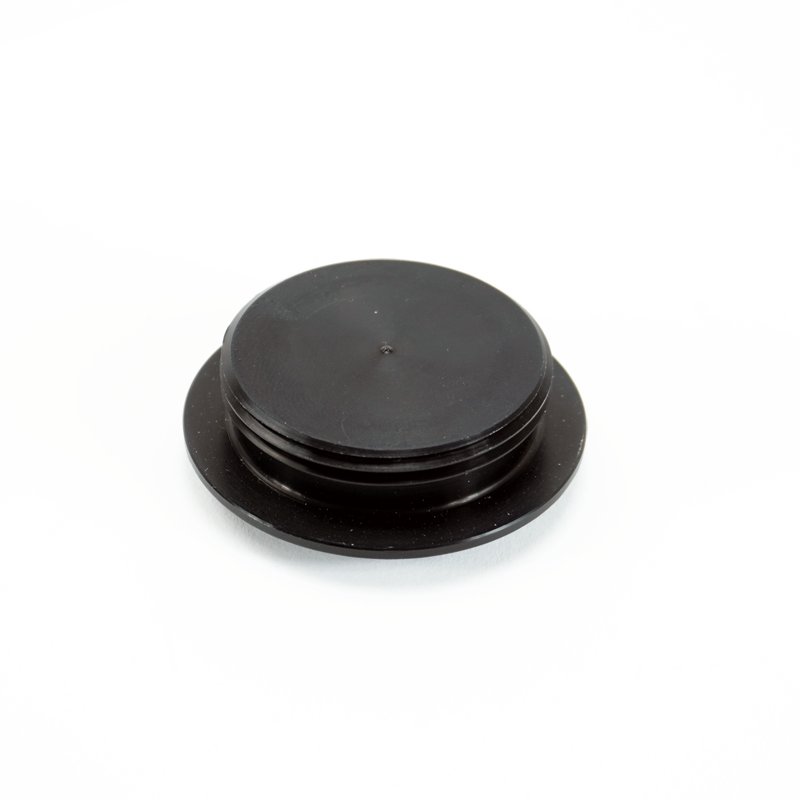 -20ORB Plug, Aluminum, Anodized Black