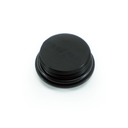 -12ORB Plug, Aluminum, Anodized Black 