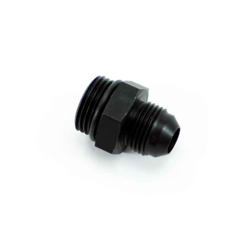-10ORB to -8AN male fitting, Straight, Aluminum, Anodized Black 