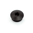 -12ORB Plug, Aluminum, Anodized Black 
