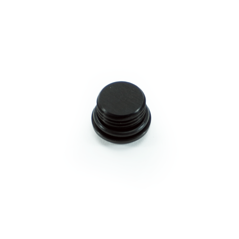 -6ORB Plug, Aluminum, Anodized Black