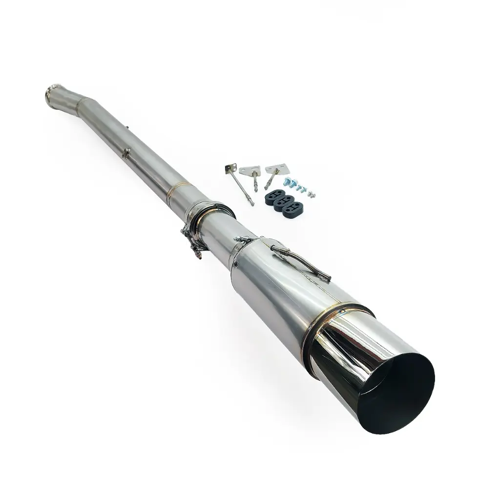 PHR 4.0" Stainless Exhaust for Lexus SC300, Featuring Burns Muffler, Single Exit