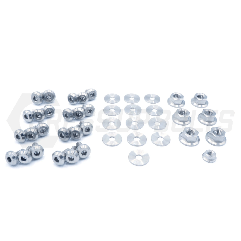 Toyota Supra (1993-1998) MKIV Titanium Dress Up Bolts Engine Bay Kit - Polished