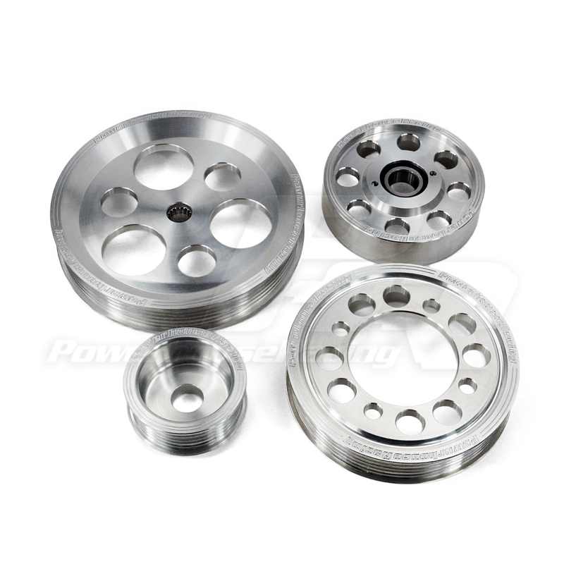 PHR 4 Piece Billet Aluminum Pulley Set for MKIV Supra or SC300