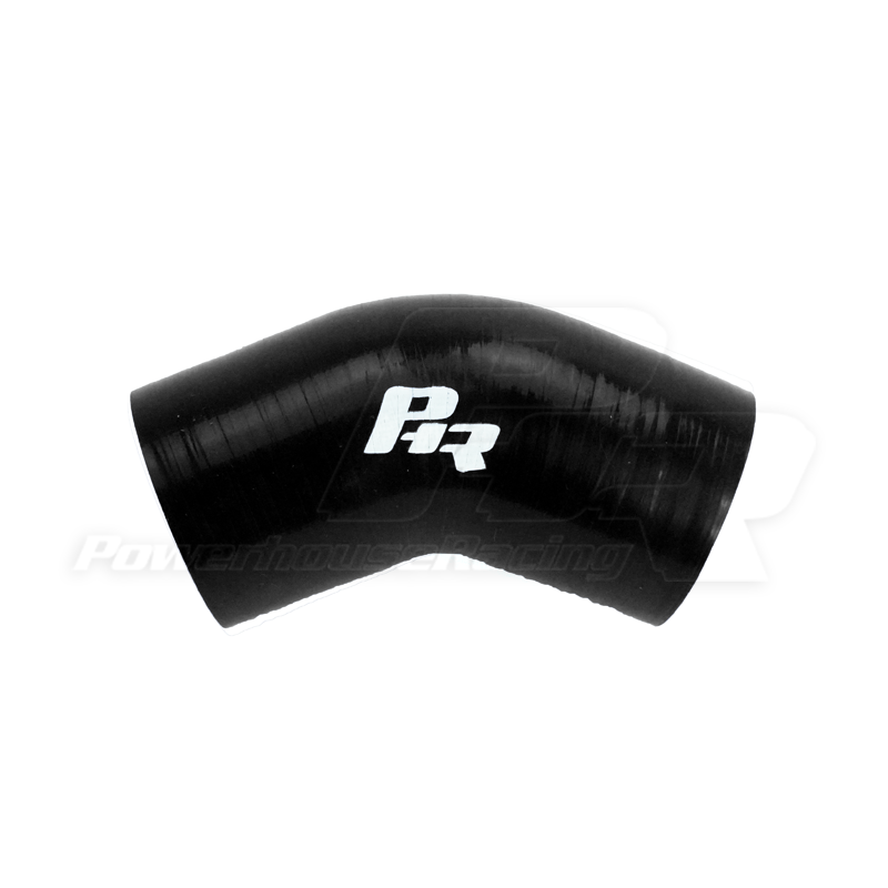2.5" ID 45 Degree Coupler, 1.5" Legs, Black