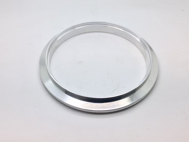 Aluminum Vband Flange, Male, 3.5" V-band to 3.5" Tube