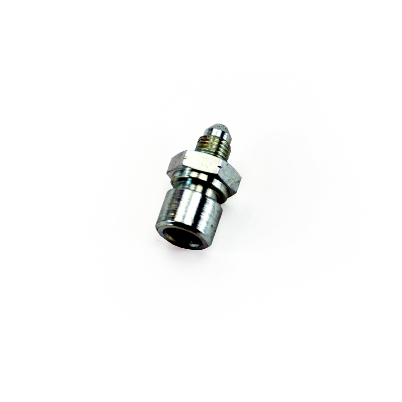 M10x1.0 Inverted Female to -3AN Male, Straight, Steel, Zinc Plated