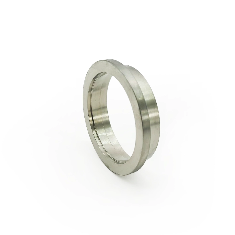 Titanium 44, 45, 46mm V-band Wastegate Outlet Flange  - Compatible with Tial MVR, PTE 46mm, and Turbosmart 45mm wastegates