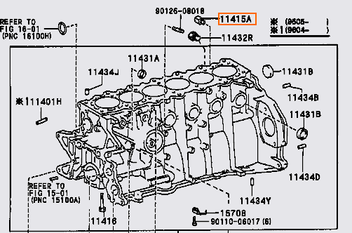 Plug for Water Drain Cock 2JZ