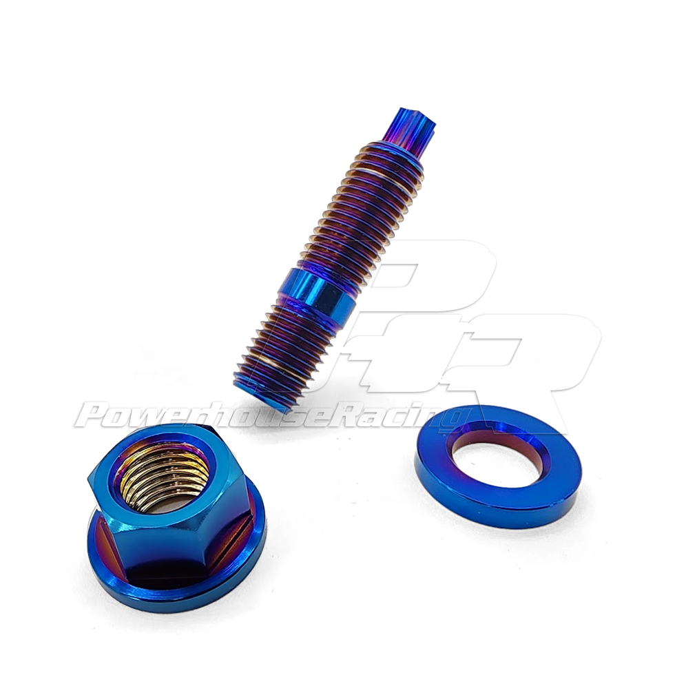 PHR Titanium Stud Kit, M10X1.25, 6pt, 37mm - Includes Stud, Nut and Washer