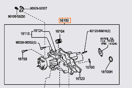 Water Pump for 2JZ-GE VVT-i IS300/GS300