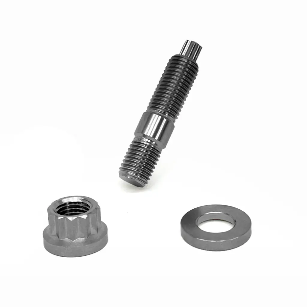 PHR Titanium Stud Kit, M10X1.25, 12pt, 37mm - Includes Stud, Nut and Washer