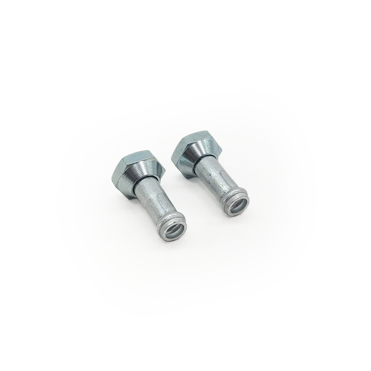 M14X1.5 45 Degree Flare Female to 10mm Barb Fitting for Transmission Cooler, Straight, Set of Two