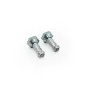 M14X1.5 45 Degree Flare Female to 10mm Barb Fitting for Transmission Cooler, Straight, Set of Two