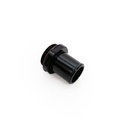 -20ORB Male to 1.375" Tube Fitting, Straight, Aluminum, Anodized Black