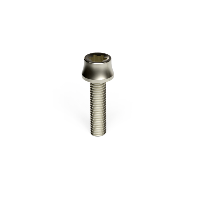 Bolt, Titanium, Torx Head with Flange, M6x1.0, 25mm Long