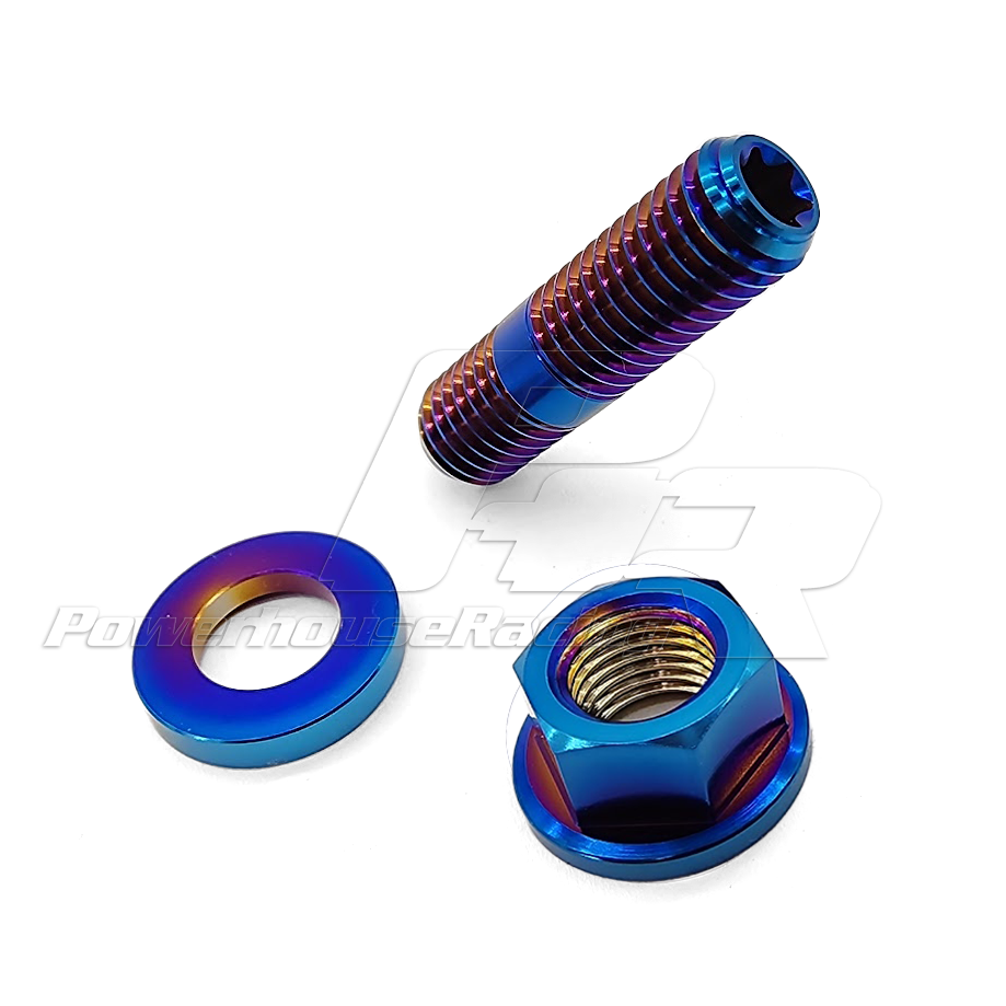 PHR Titanium Stud Kit, M10X1.5, 6pt, 37mm - Includes Stud, Nut and Washer