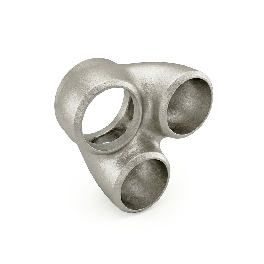 PHR Cast Collector, 3 into 1, 3 x 1.25 schedule 10 into 2.0 schedule 10, triangular 