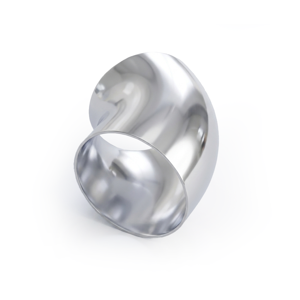 Powder Coated or Polished Shorty Intake Pipe, 4" OD