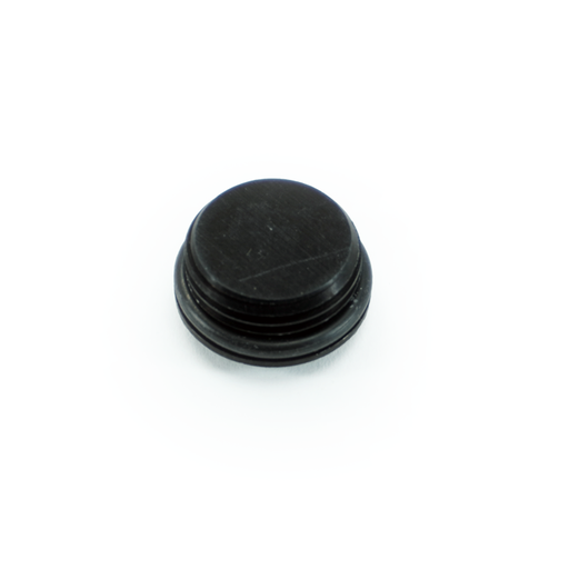 [FIT.10ORBM.P.A.AB] -10ORB Plug, Aluminum, Anodized Black