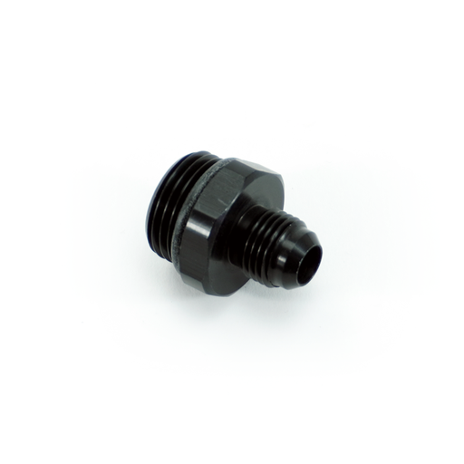 [FIT.10ORBM.6ANM.0.A.AB] -10ORB Male to -6AN Male Fitting, Straight, Aluminum, Anodized Black 