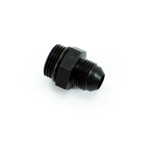 [FIT.10ORB.8ANM.0.A.AB] -10ORB to -8AN male fitting, Straight, Aluminum, Anodized Black 