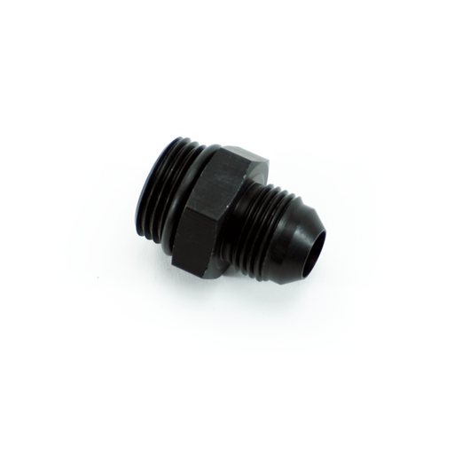 [FIT.10ORBM.8ANM.0.A.AB] -10ORB Male to -8AN Male Fitting, Straight, Aluminum, Anodized Black 