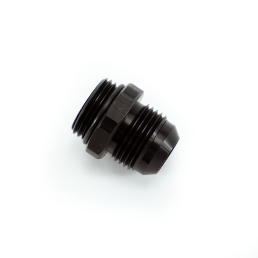 [FIT.12ORB.12ANM.0.A.AB] -12ORB male to -12AN male fitting, Straight, Aluminum, Anodized Black 