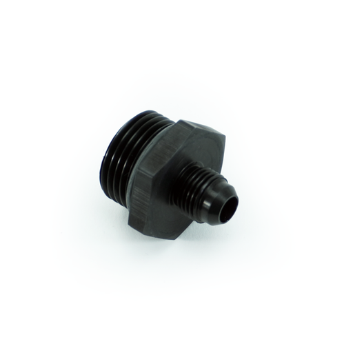 [FIT.12ORB.6ANM.0.A.AB] -12ORB male to -6AN male fitting, Straight, Aluminum, Anodized Black 