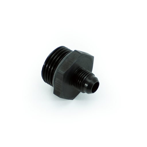 [FIT.12ORBM.6ANM.0.A.AB] -12ORB Male to -6AN Male Fitting, Straight, Aluminum, Anodized Black 