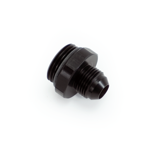 [FIT.12ORBM.8ANM.0.A.AB] -12ORB Male to -8AN Male Fitting, Straight, Aluminum, Anodized Black 