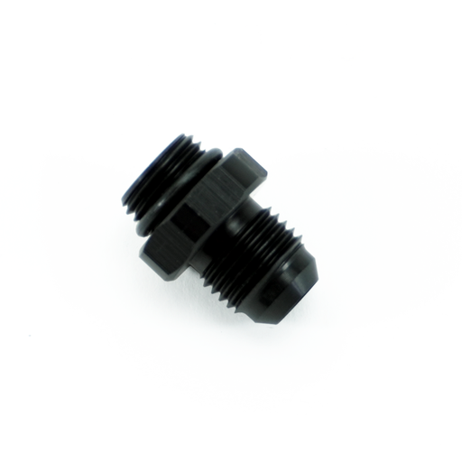 [FIT.6ORB.6ANM.0.A.AB] -6ORB to -6AN male fitting, Straight, Aluminum, Anodized Black 