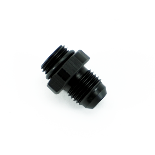 [FIT.6ORBM.6ANM.0.A.AB] -6ORB Male to -6AN Male Fitting, Straight, Aluminum, Anodized Black 
