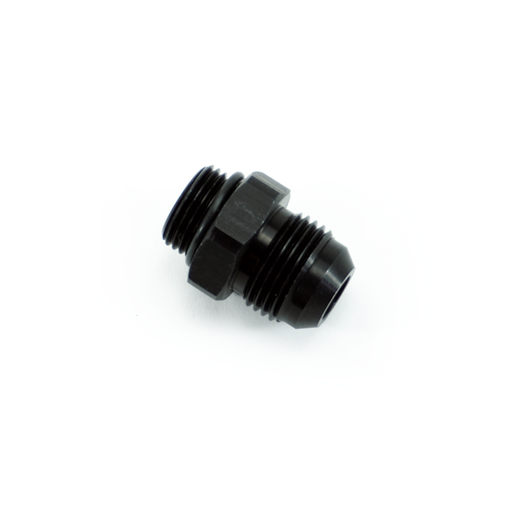 [FIT.8ORBM.10ANM.0.A.AB] -8ORB Male to -10AN Male Fitting, Straight, Aluminum, Anodized Black 