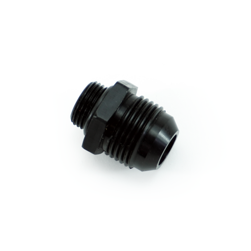 [FIT.8ORB.12ANM.0.A.AB] -8ORB to -12AN male fitting, Straight, Aluminum, Anodized Black 