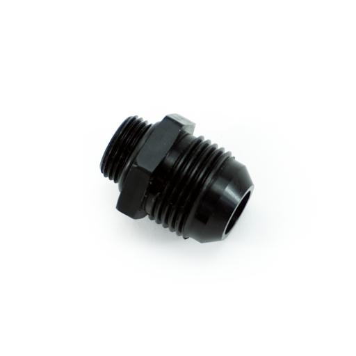 [FIT.8ORBM.12ANM.0.A.AB] -8ORB Male to -12AN Male Fitting, Straight, Aluminum, Anodized Black 