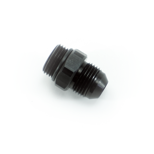 [FIT.8ORBM.8ANM.0.A.AB] -8ORB Male to -8AN Male Fitting, Straight, Aluminum, Anodized Black 