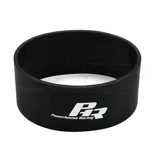 [PHR 000025C40SB-600] 6" Coupler Solid Black, PHR Logo Printed In White 3" long PHR 